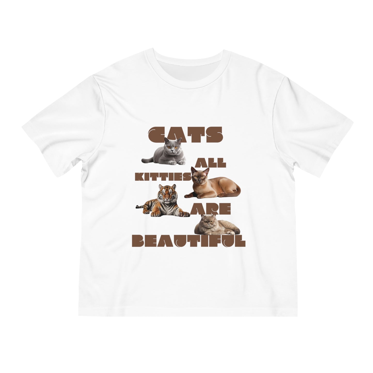 Unisex Ultra Cotton Tee mit Aufschrift, Cat, All Kitties are Beautiful, Baumwoll T-Shirt, Katzen T-Shirt, Ultra Cotton Tee, Katzenliebe, Tee