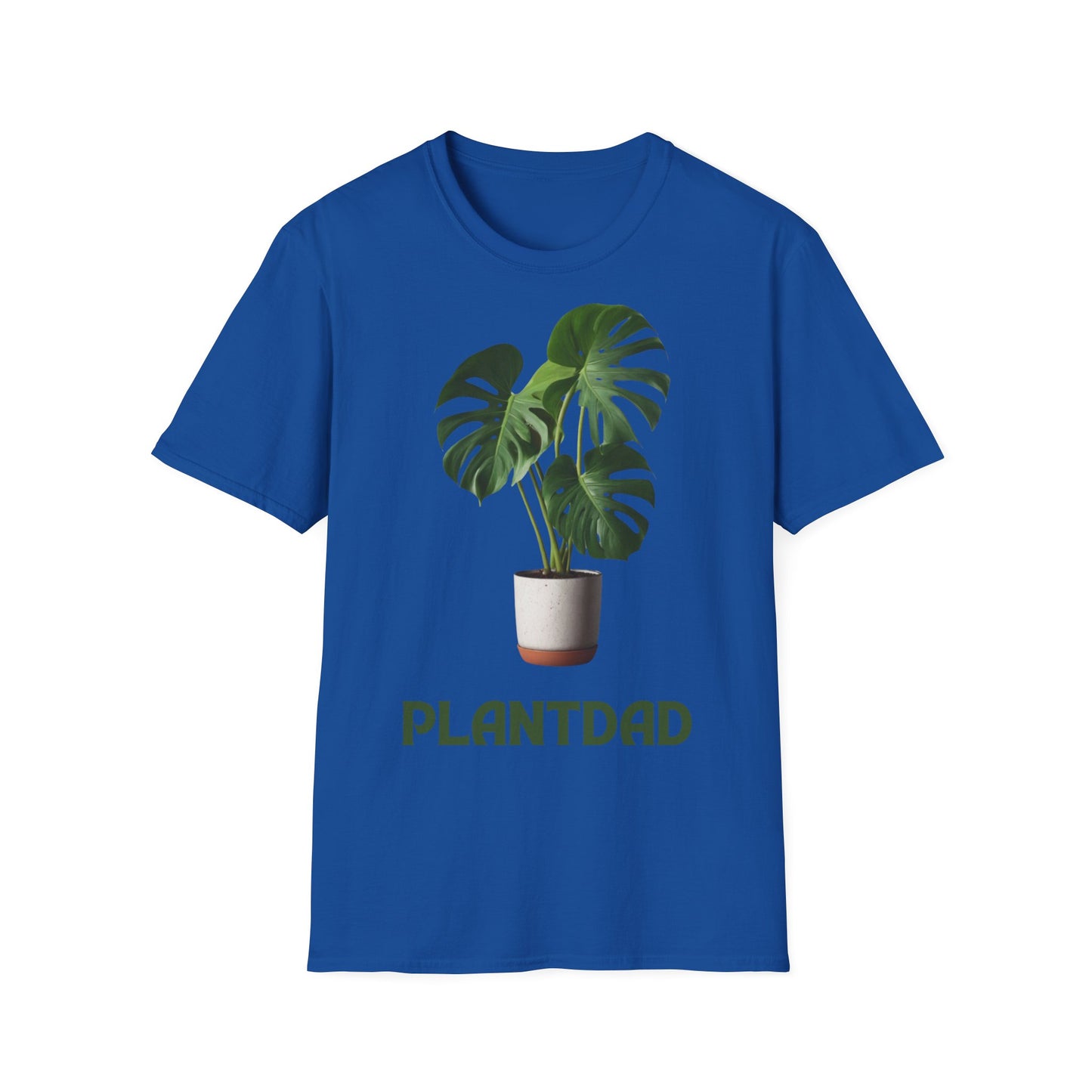 Unisex Baumwollshirt, Unisex Softstyle T-Shirt für "Plant Dad", Weiches Baumwoll, T-Shirt "Plant Dad" Inschrift, Alltagskleidung für Herren