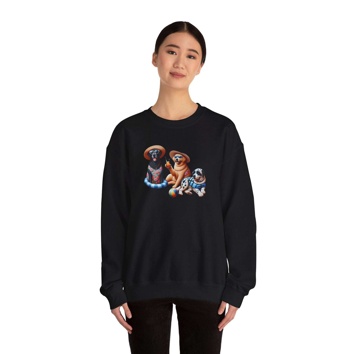 Unisex Heavy Blend Crewneck Sweatshirt mit niedlichem Hunde Design, Gemütlich and Perfekt für die kältere Jahreszeit, Hunde Liebhaber shirt