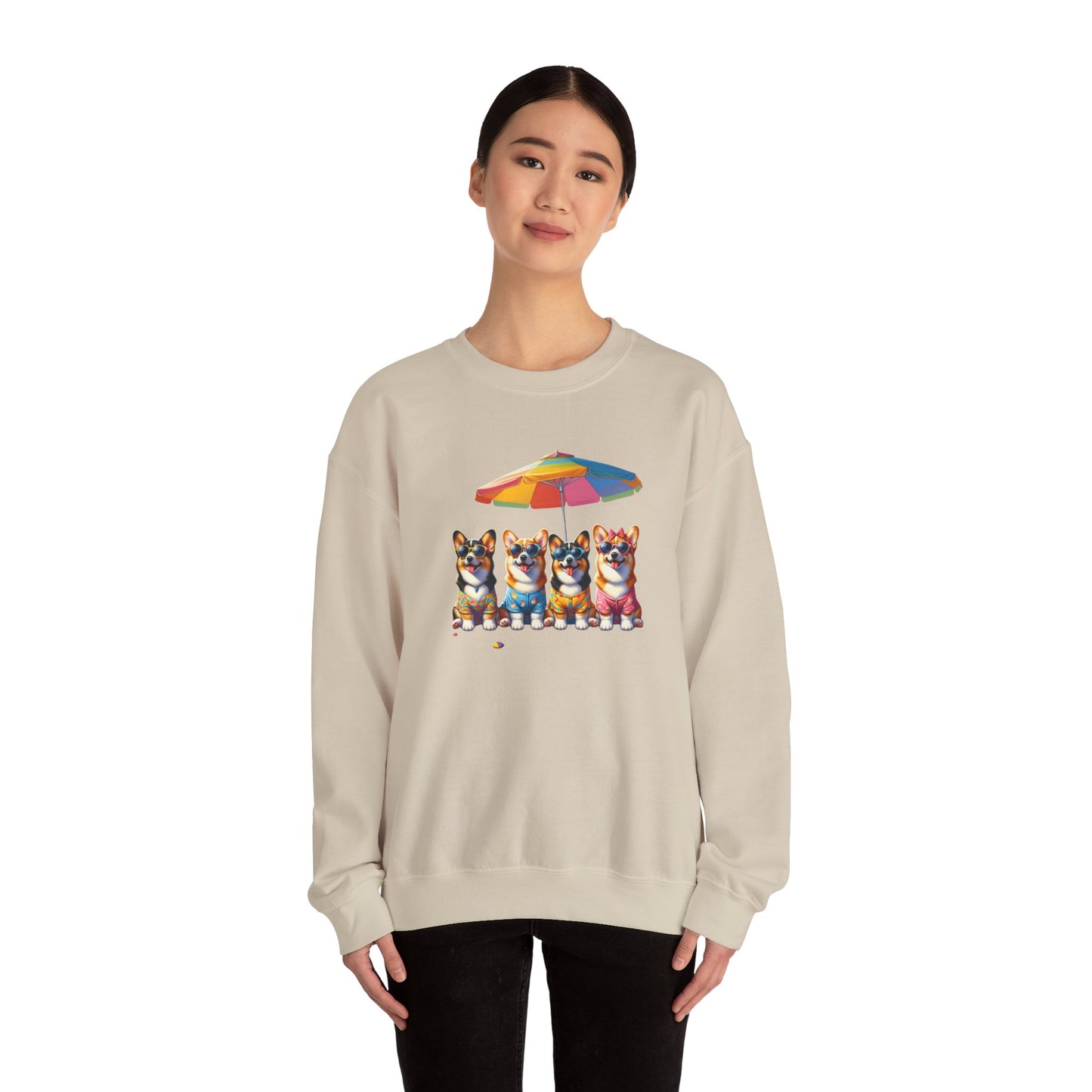 Unisex Heavy Blend Crewneck Sweatshirt mit niedlichem Hunde Design, Gemütlich and Perfekt für die kältere Jahreszeit, Hunde Liebhaber shirt