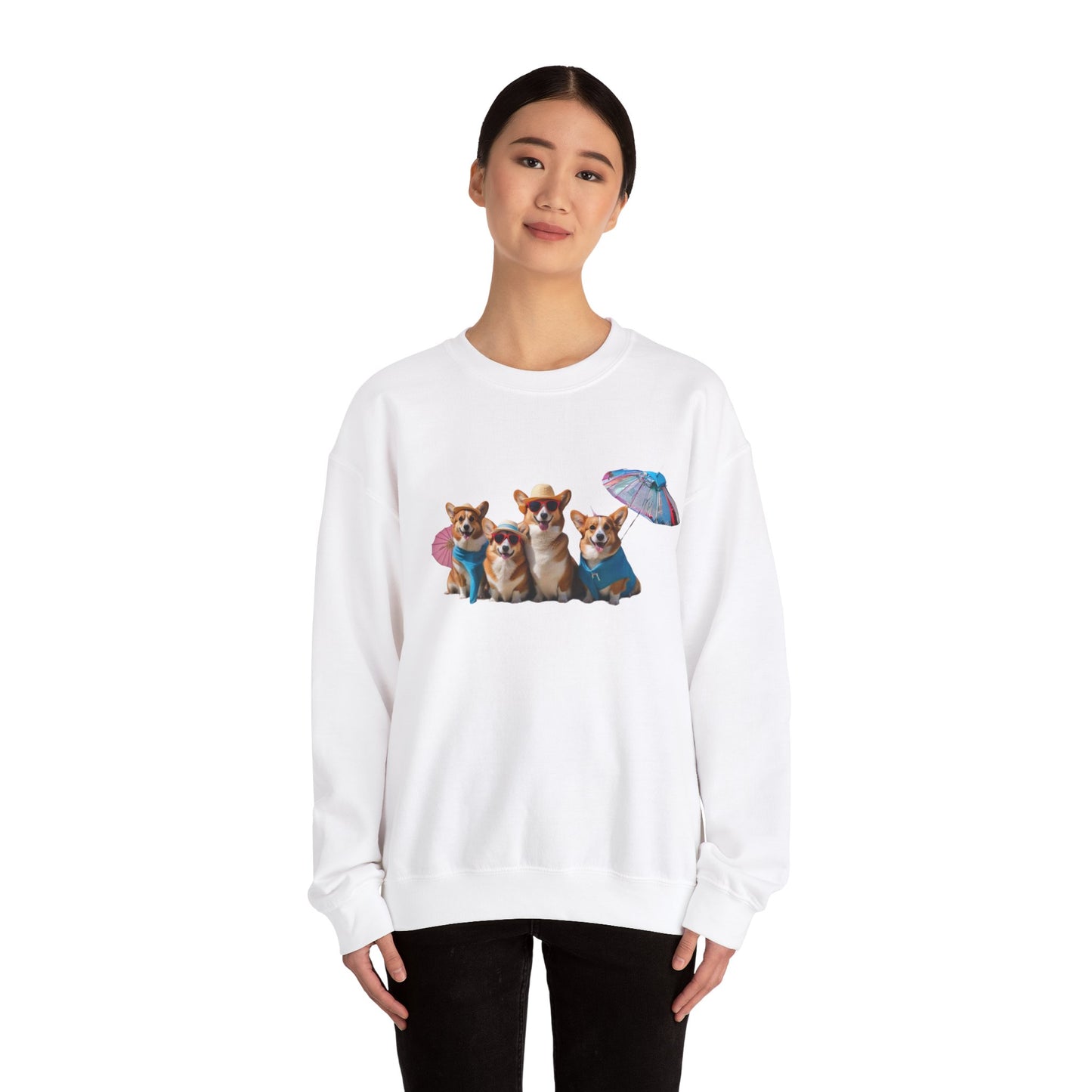 Unisex Heavy Blend Crewneck Sweatshirt mit niedlichem Hunde Design, Gemütlich and Perfekt für die kältere Jahreszeit, Hunde Liebhaber shirt