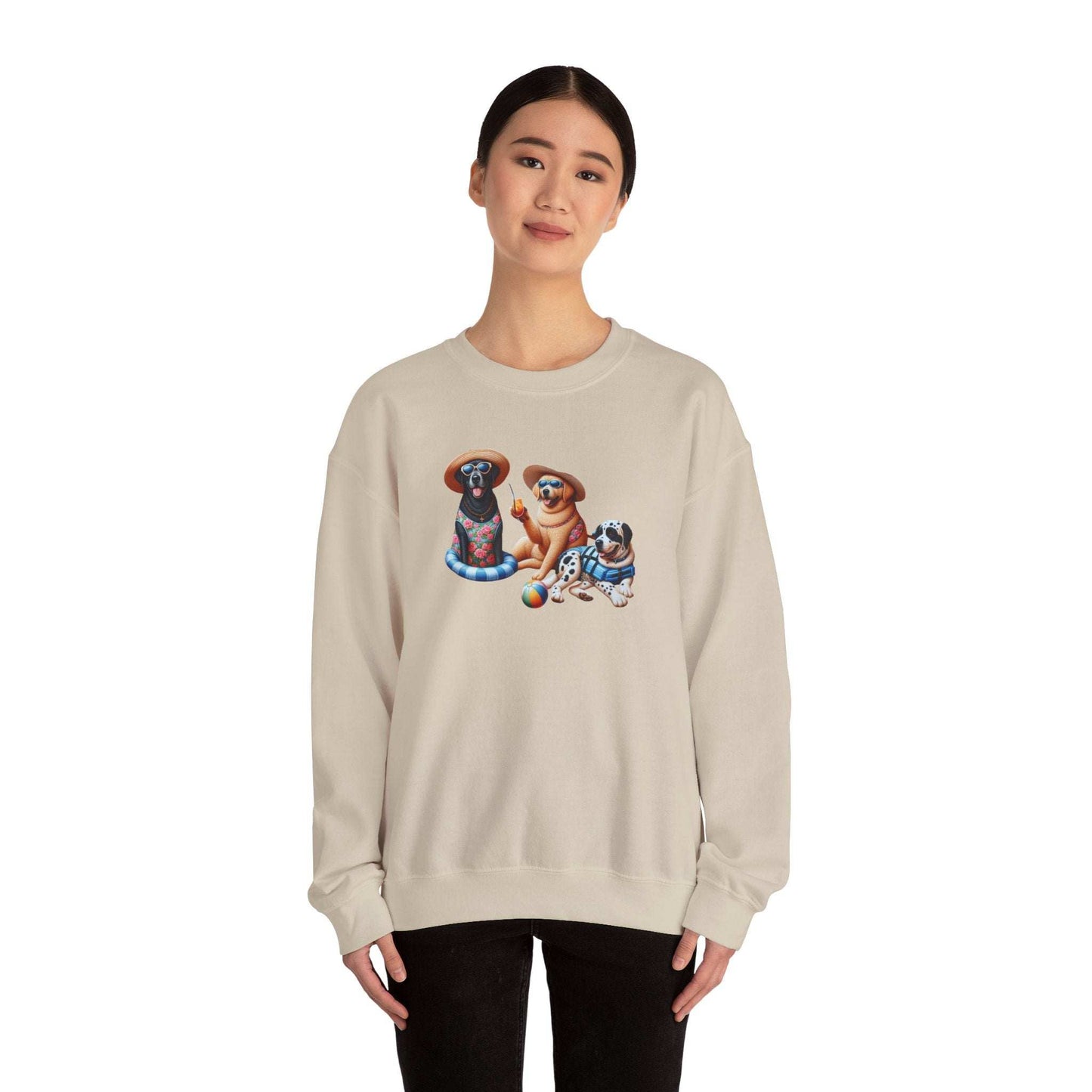 Unisex Heavy Blend Crewneck Sweatshirt mit niedlichem Hunde Design, Gemütlich and Perfekt für die kältere Jahreszeit, Hunde Liebhaber shirt