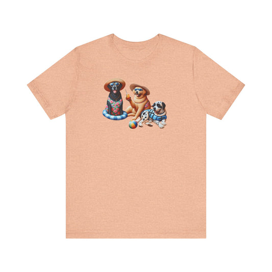 Unisex Jersey T-Shirt, entzückendes Grafik-T-Shirt für Tierliebhaber, bequemer Freizeit-T-Shirt-Stil, gemütliches Haustier-T-Shirt