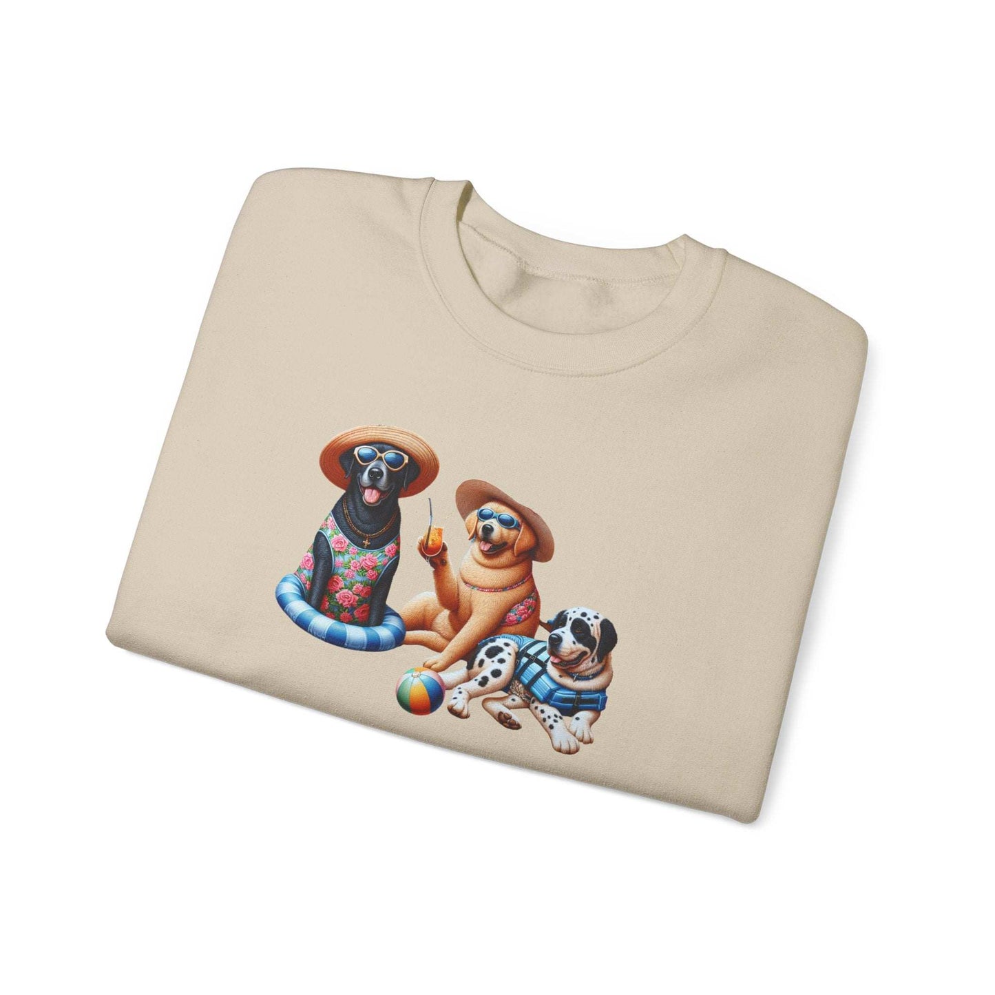 Unisex Heavy Blend Crewneck Sweatshirt mit niedlichem Hunde Design, Gemütlich and Perfekt für die kältere Jahreszeit, Hunde Liebhaber shirt