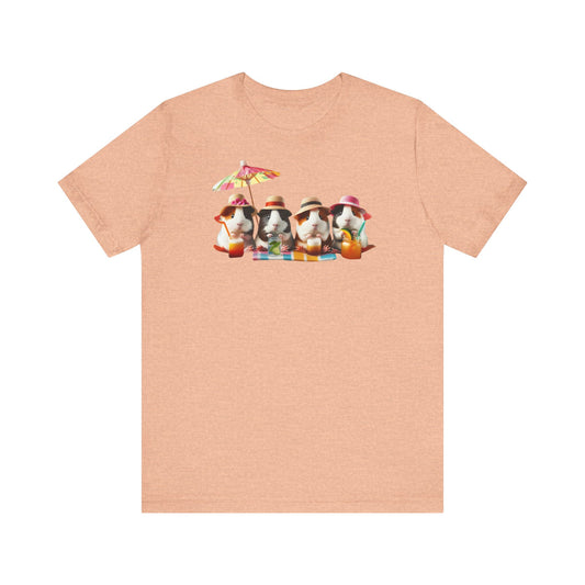 Unisex Jersey T-Shirt, entzückendes Grafik-T-Shirt für Tierliebhaber, bequemer Freizeit-T-Shirt-Stil, gemütliches Haustier-T-Shirt