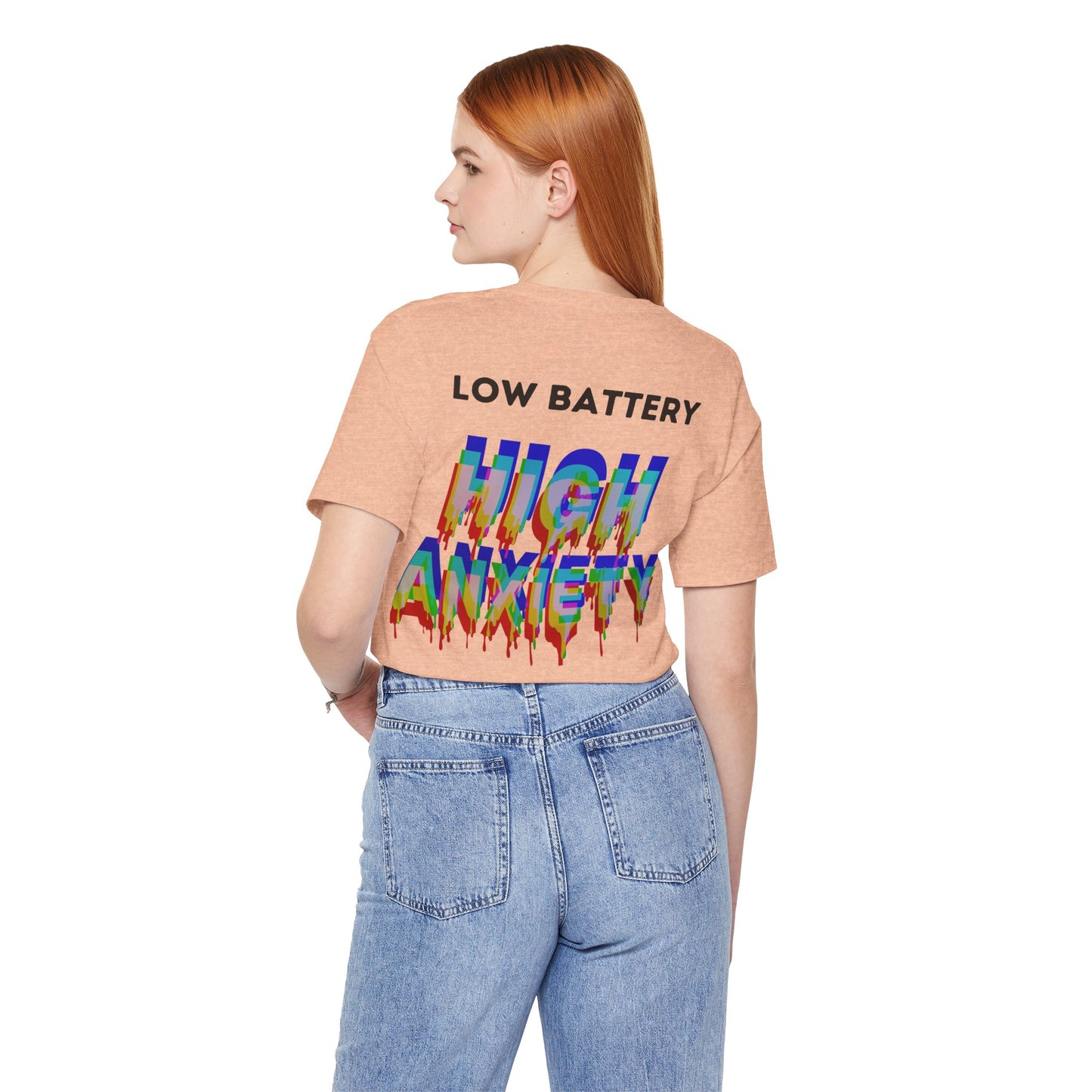 LOW BATTERY HIGH ANXIETY  Unisex Shirt