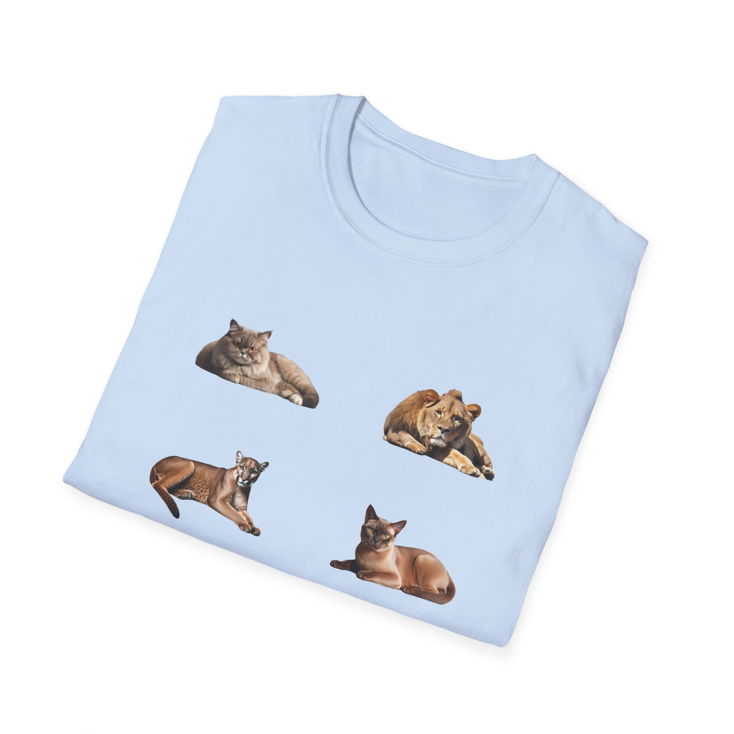 Unisex Softstyle, T-Shirt mit Aufschrift, Small Kitties Big Kitties, Katzen T-Shirt, Baumwoll T-Shirt, Aufschrift Shirt, Tierliebhaber Shirt