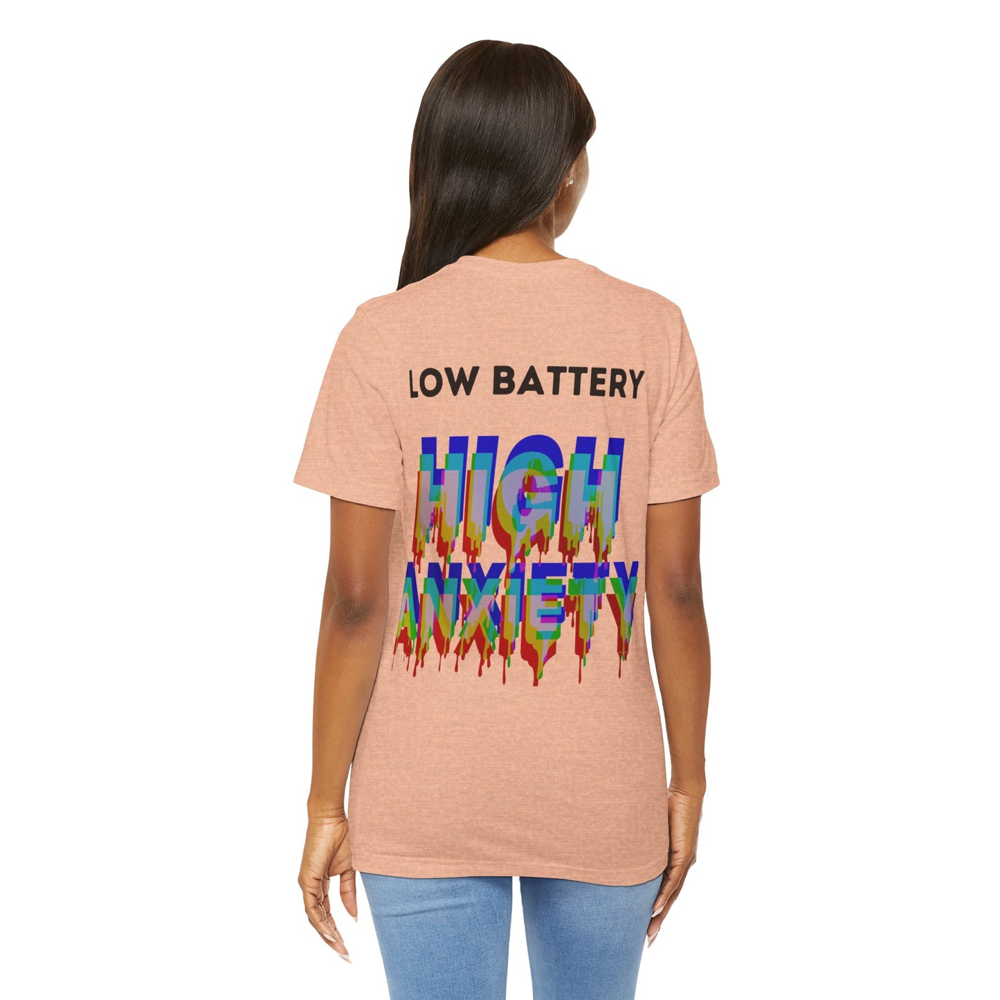 LOW BATTERY HIGH ANXIETY  Unisex Shirt