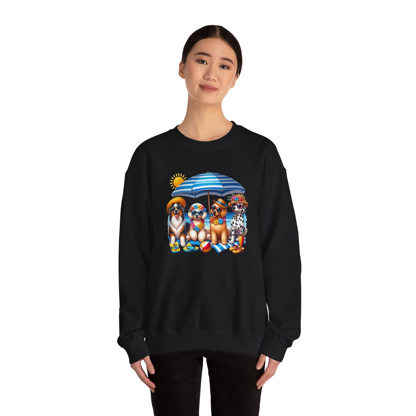 Unisex Heavy Blend Crewneck Sweatshirt mit niedlichem Hunde Design, Gemütlich and Perfekt für die kältere Jahreszeit, Hunde Liebhaber shirt