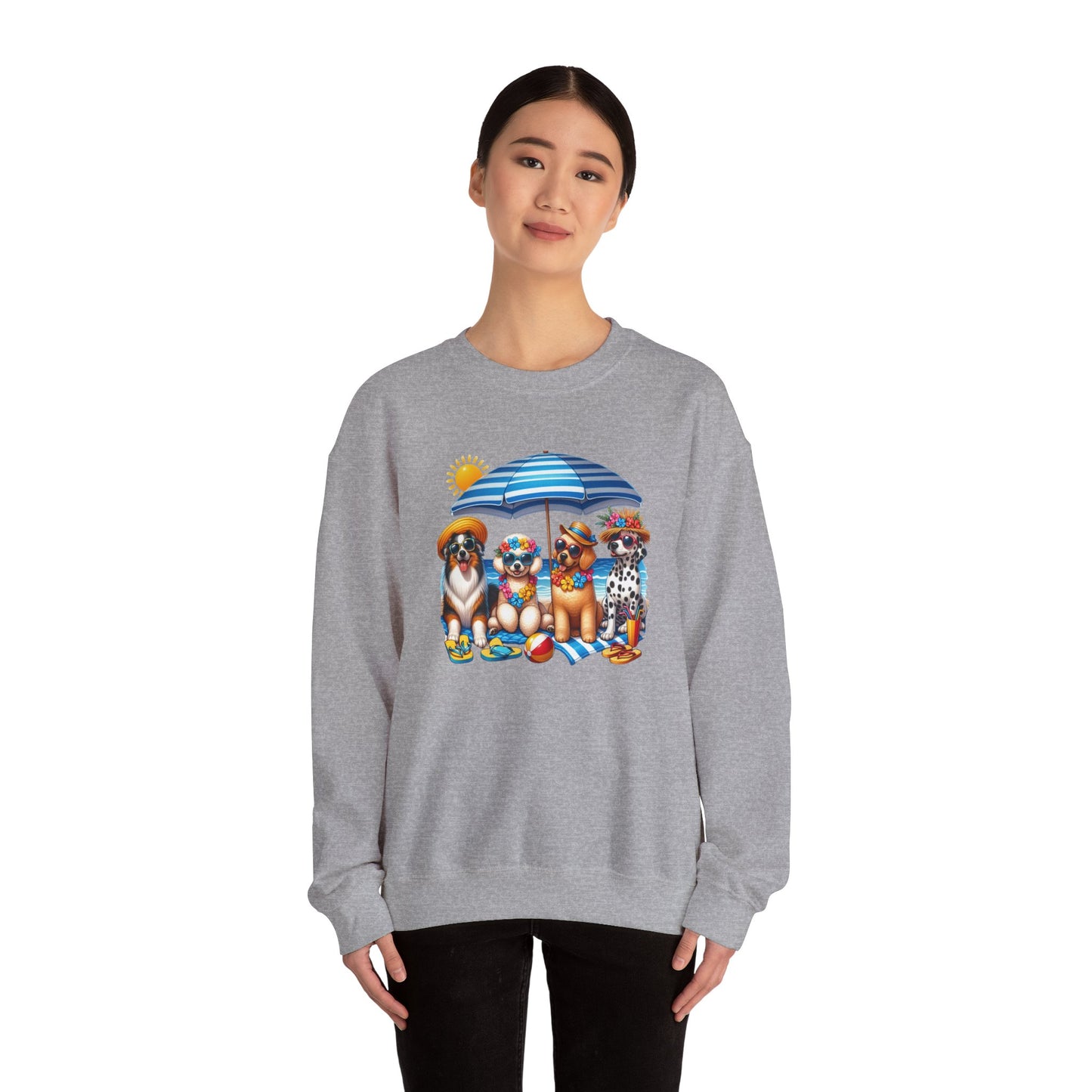 Unisex Heavy Blend Crewneck Sweatshirt mit niedlichem Hunde Design, Gemütlich and Perfekt für die kältere Jahreszeit, Hunde Liebhaber shirt