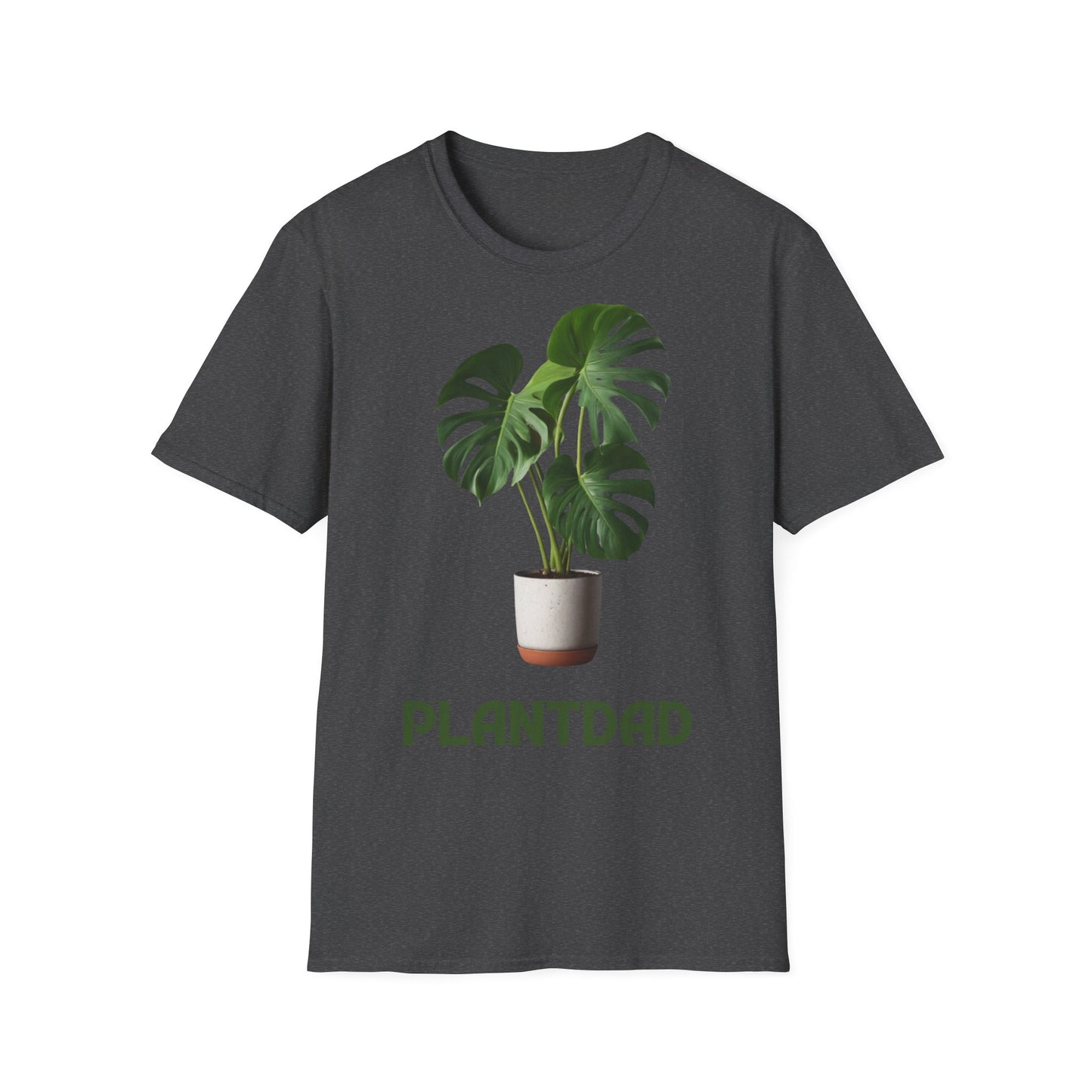 Unisex Baumwollshirt, Unisex Softstyle T-Shirt für "Plant Dad", Weiches Baumwoll, T-Shirt "Plant Dad" Inschrift, Alltagskleidung für Herren