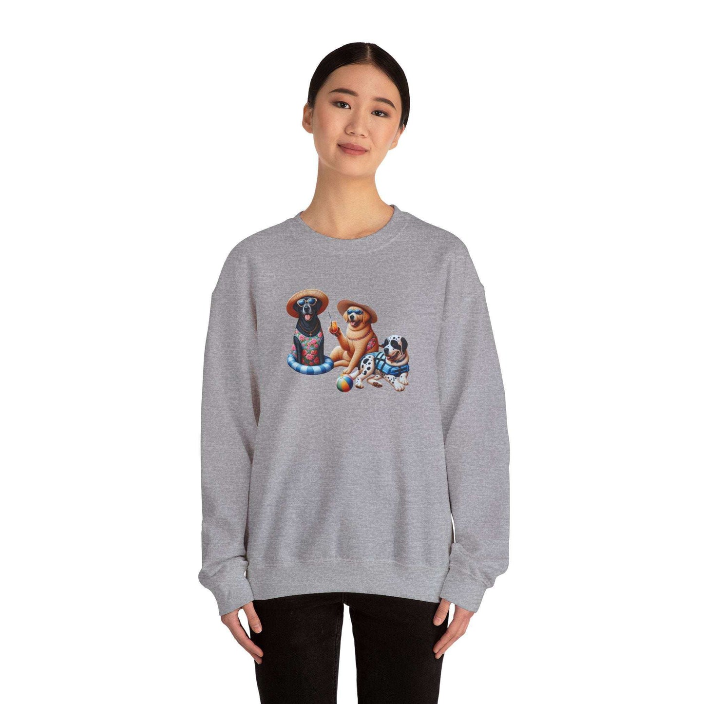 Unisex Heavy Blend Crewneck Sweatshirt mit niedlichem Hunde Design, Gemütlich and Perfekt für die kältere Jahreszeit, Hunde Liebhaber shirt