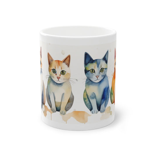 Niedliche Katzen-Kaffeetassen für Katzenliebhaber, Standard-Tee-Tasse, Kaffeetasse mit Katzenmotiv, Geburtstagsgeschenk für Katzenliebhaber